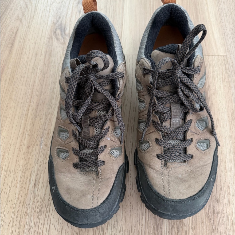 Men's Brown Athletic Trail Shoes - Sturdy Lace-Up Sneakers